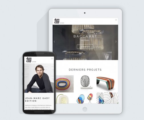Site web design responsif Jean-Marc Gady