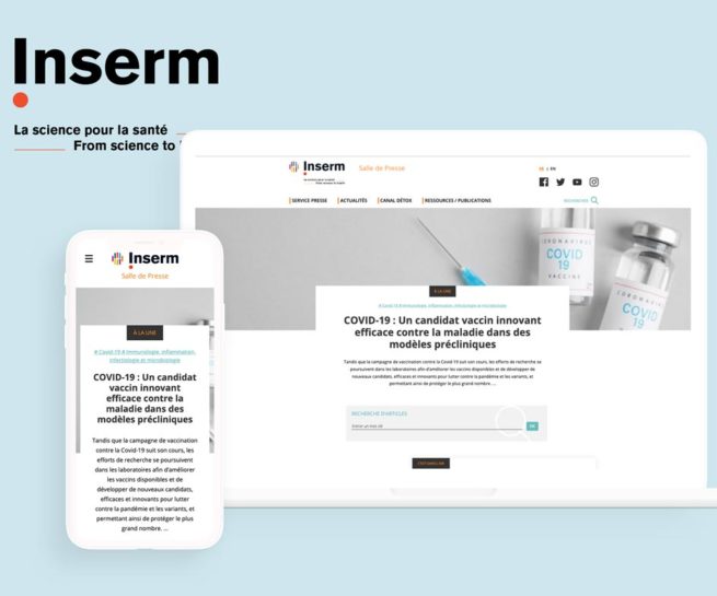 Refonte salle de Presse Inserm